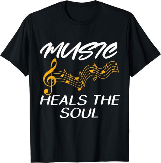 [100% Cotton] Music Heals The Soul Tshirt