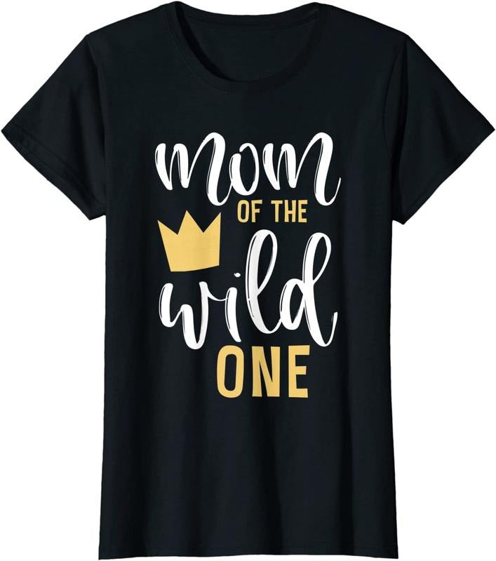 [100% Cotton] Womens Mom of the Wild One Shirt 1st Birthday First Thing Mommy Tee Hoodie, Sweatshirt | FreshTeex.com