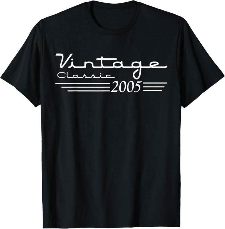 100% Cotton 19 Year Old Gifts Vintage 2005 19th Men Women 19th Birthday T-Shirt