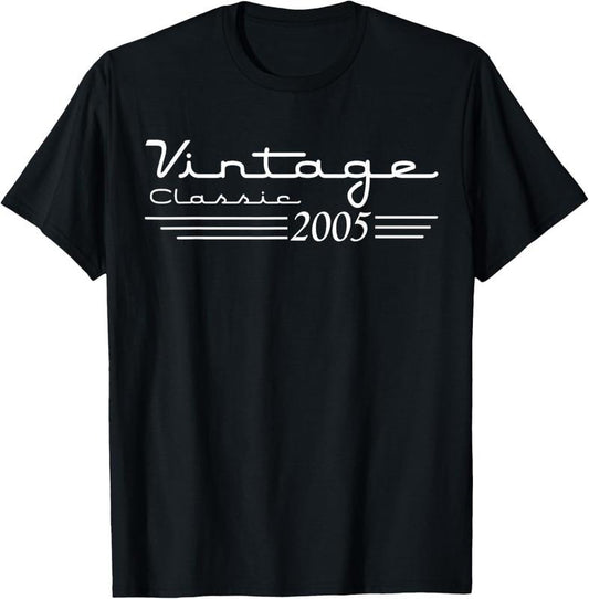 100% Cotton 19 Year Old Gifts Vintage 2005 19th Men Women 19th Birthday T-Shirt
