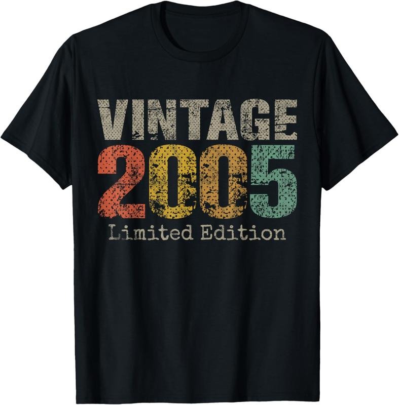 100% Cotton 19 Year Old Gifts Vintage 2005 Limited Edition 19th Birthday T-Shirt