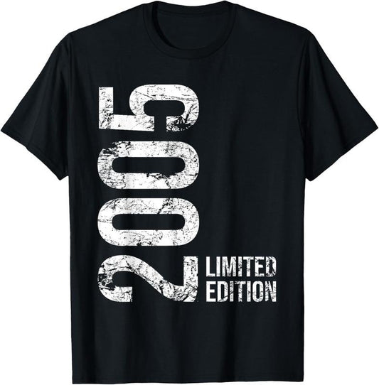 100% Cotton 19th Birthday 19 Years Old Girl Boy 2005 T-Shirt