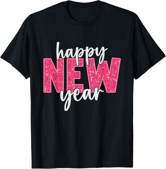 100% Cotton 2025 Happy New Year Celebration 2025 Party Family Matching T-Shirt