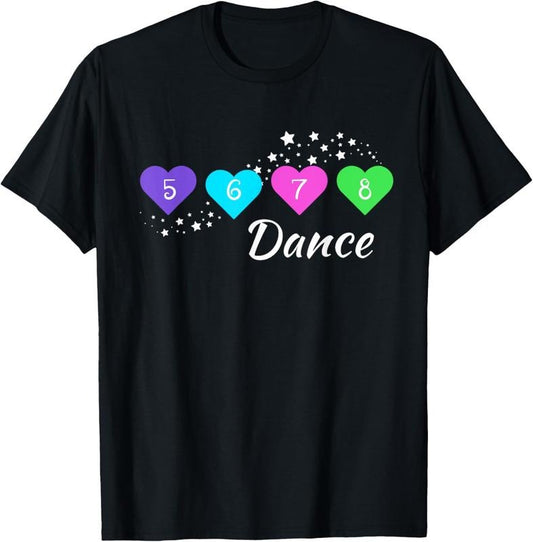 100% Cotton 5 6 7 8 Dance for Girls, Women, , Youth, Dance apparel, T-Shirt