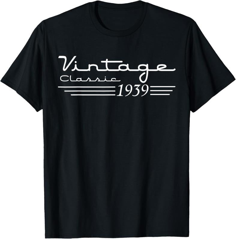 100% Cotton 85 Year Old Gifts Vintage 1939 85th Men Women 85th Birthday T-Shirt