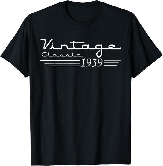 100% Cotton 85 Year Old Gifts Vintage 1939 85th Men Women 85th Birthday T-Shirt