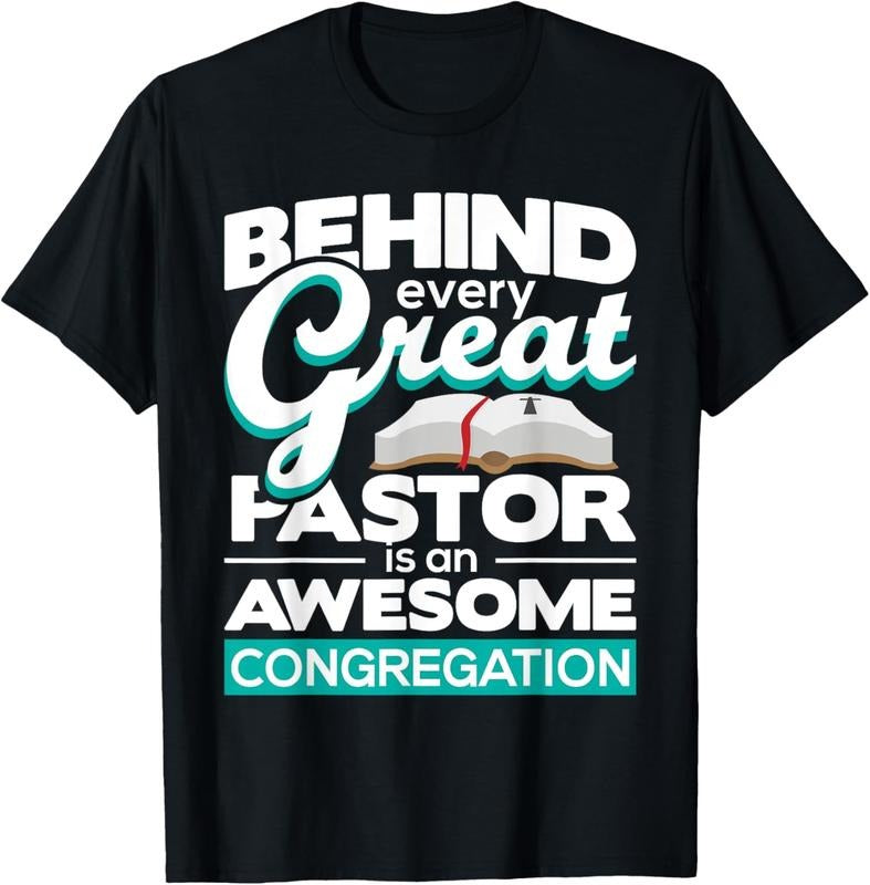 100% Cotton An Awesome Congregation - Pastor Preacher Minister T-Shirt