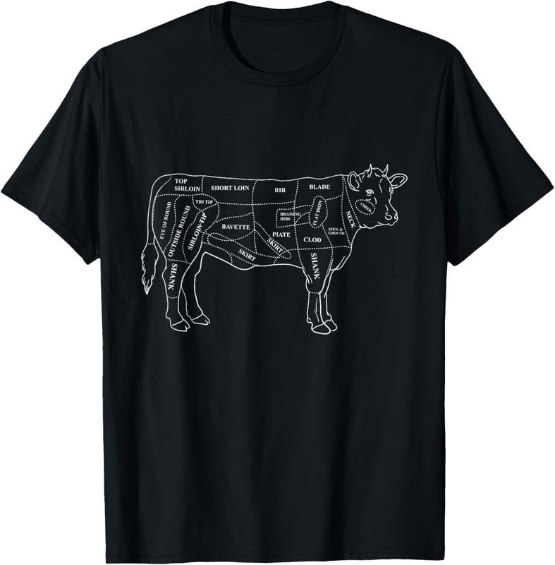 100% Cotton Anatomy of the Bark - Gift for Butchers T-Shirt