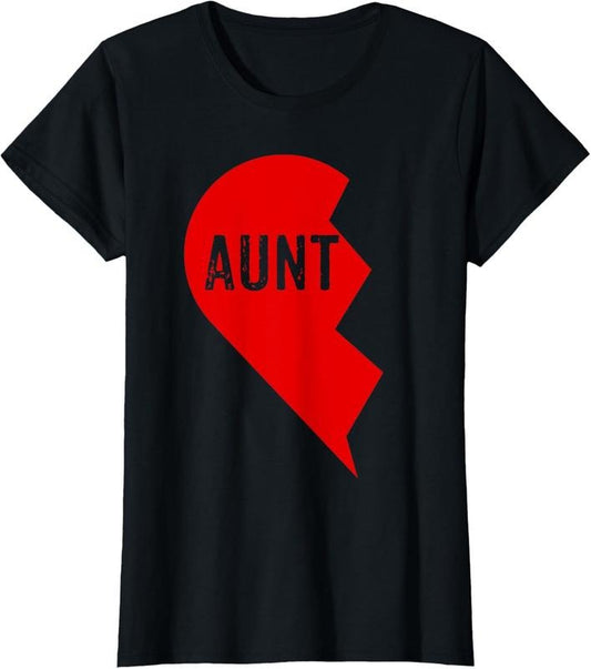100% Cotton Aunt And Niece Matching Shirts Outfits Tee 1 T-Shirt