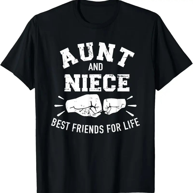 100% Cotton Aunt and niece friends for life T-Shirt