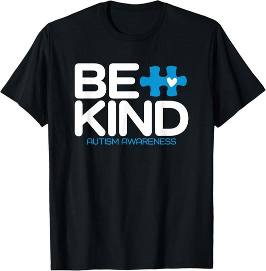 100% Cotton Autism Be Kind Shirt Women Men  Be Kind Autism Awareness T-Shirt