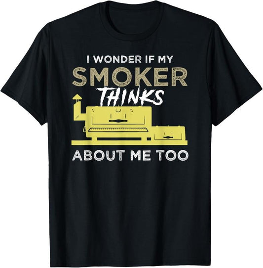100% Cotton BBQ Smoker Shirt Funny Smoking Meat Grilling BBQing T-Shirt