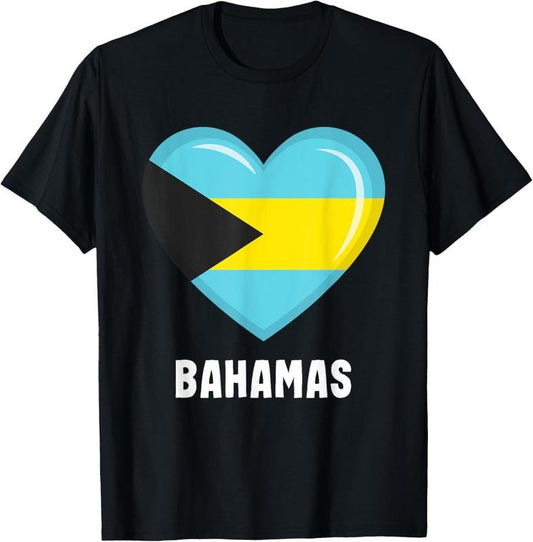100% Cotton Bahamas flag jersey, Bahamian T-Shirt