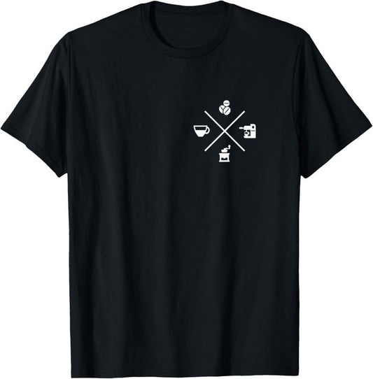 100% Cotton Barista Coffee Espresso Cappuccino Coffee Maker T-Shirt