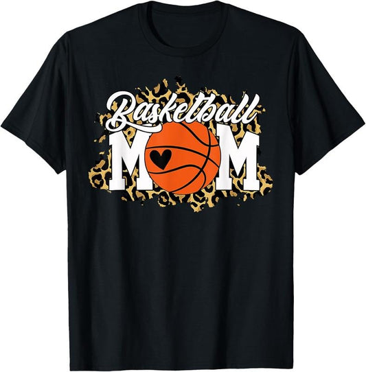100% Cotton Basketball Mom Shirt Mom Game Day Outfit Mothers Day Gift T-Shirt