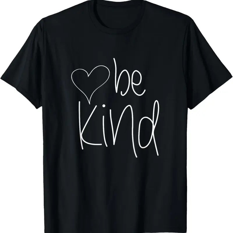100% Cotton Be Kind Heart Love Blessed Grateful T-Shirt