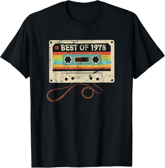 100% Cotton Best 1978 Cool 46 Year Old Bday Men Women 46th Birthday T-Shirt