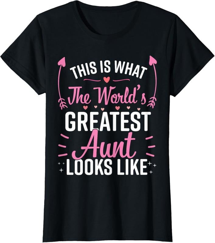 100% Cotton Best Aunt Future Aunt Aunt To Be Auntie T-Shirt