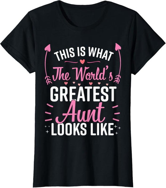 100% Cotton Best Aunt Future Aunt Aunt To Be Auntie T-Shirt