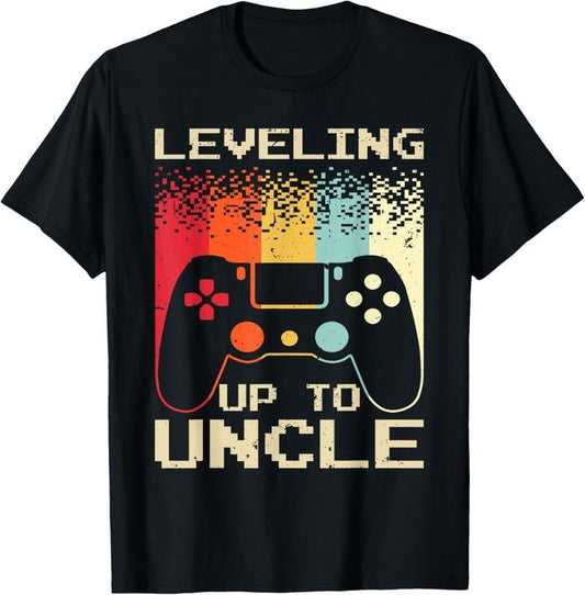 100% Cotton Best New Uncle For Men Boys Soon To Be Uncle Nephew Gamer T-Shirt