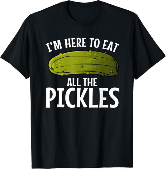 100% Cotton Best Pickle Design For Men Women  Cucumber Pickle Lover T-Shirt
