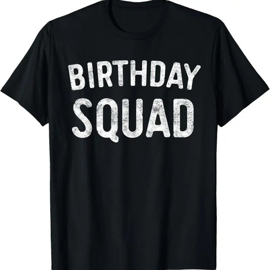 100% Cotton Birthday Squad Family Birthday Squad T-Shirt