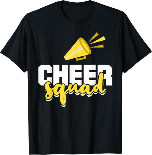 100% Cotton Cheer Squad Cheerleading Funny Cheerleader T-Shirt