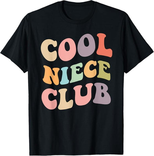 100% Cotton Cool Niece Club- Family Matching graphics T-Shirt