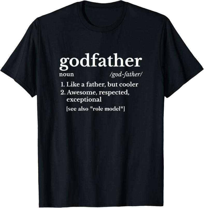 100% Cotton Fathers Day Gift For Godfather Gifts From God T-Shirt