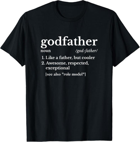 100% Cotton Fathers Day Gift For Godfather Gifts From God T-Shirt