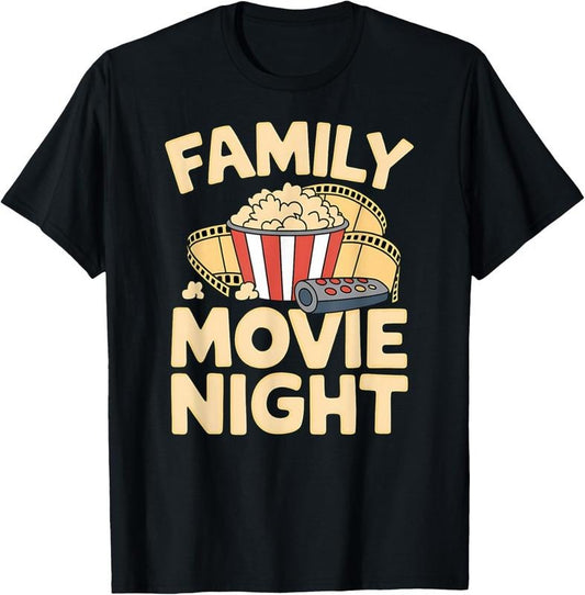 100% Cotton Fun Popcorn Matching Family Adventure Family Movie Night T-Shirt