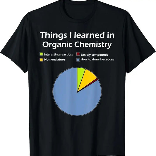100% Cotton Funny Organic Chemistry Pun T Shirt for Women Men Chemist T-Shirt