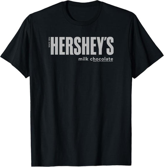 100% Cotton Hershey's Milk Chocolate Vintage Classic Candy Logo T-Shirt