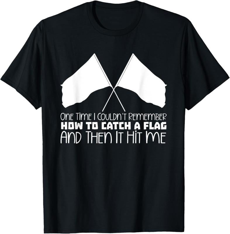 100% Cotton Marching Band Colorguard Flag Twirling Funny Color Guard T-Shirt