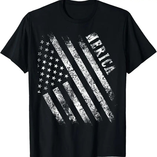 100% Cotton Merica Patriot American Flag USA 4th Of July Gifts Shirt T-Shirt