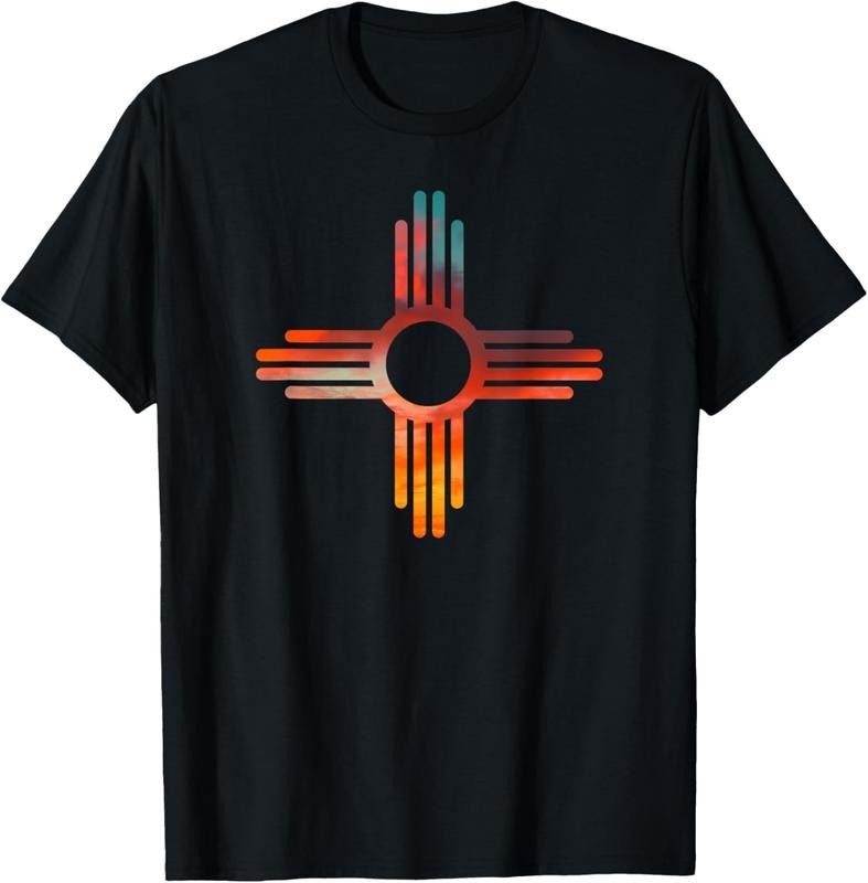 100% Cotton New Mexico State Zia Vintage Retro Modern Design T-Shirt