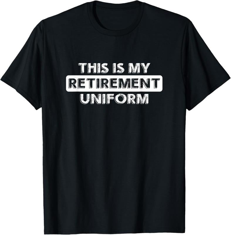 100% Cotton Pension elderly retire Grandpa This is my Retirement Uniform T-Shirt
