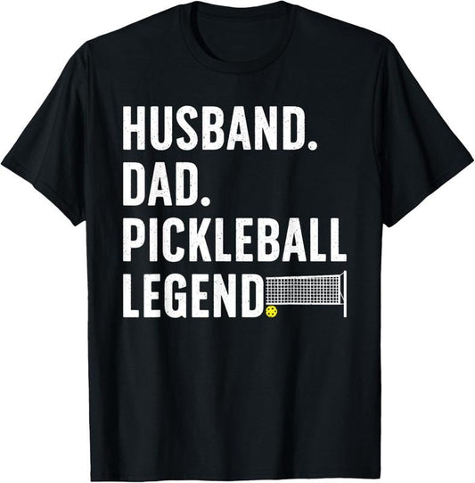 100% Cotton Pickleball Art For Husband Men Pickle Ball Pickleball Lover T-Shirt