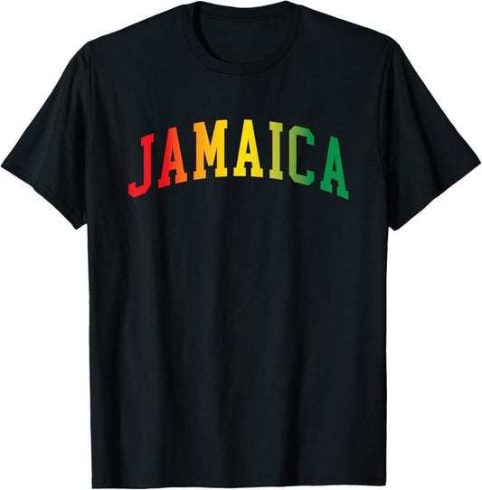 100% Cotton Retro Jamaica Reggae Vintage Jamaican Men Womens Souvenir T-Shirt