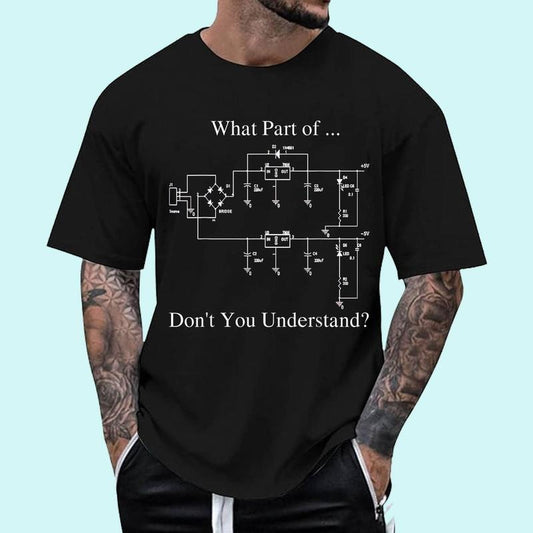 [100% Cotton Shirt] Funny Engineering Shirt Black Small Classic Fit Crew Collar Modern Unisex T-Shirt