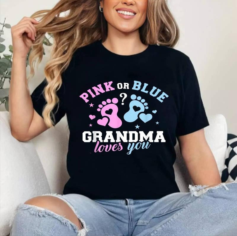 [100% Cotton Shirt] Gender reveal grandma Unisex T-Shirt