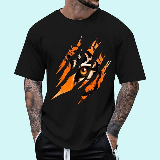 [100% Cotton Shirt] Tiger Eye Safari Zoo Wildlife Animal Zookeeper Costume Gift Unisex T-Shirt