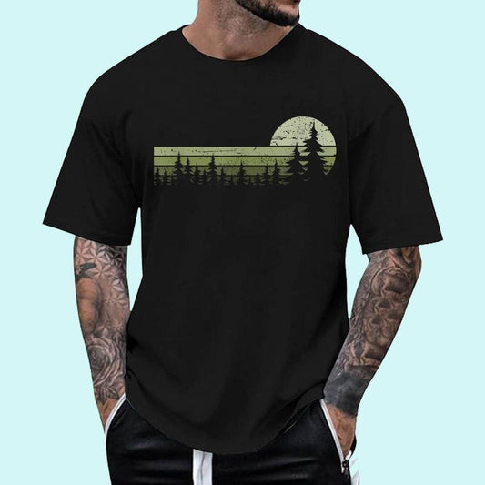 [100% Cotton Shirt] Trees Wildlife Nature Vintage Forest Unisex T-Shirt