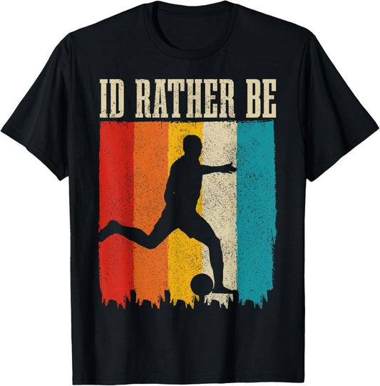 100% Cotton Soccer Player Vintage Retro Funny Soccer T-Shirt