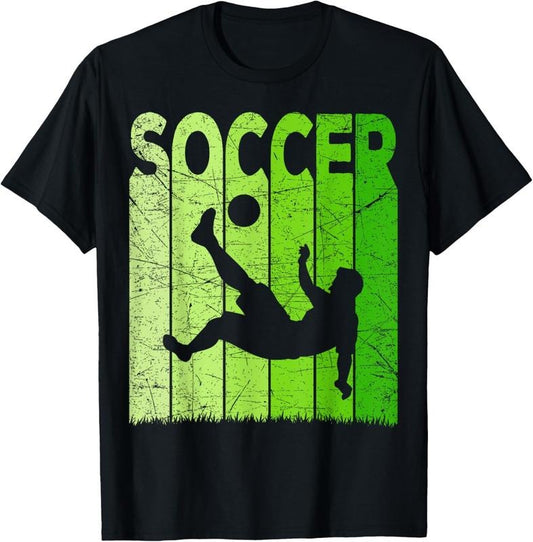 100% Cotton Soccer Vintage Soccer Player Retro Soccer Lover T-Shirt
