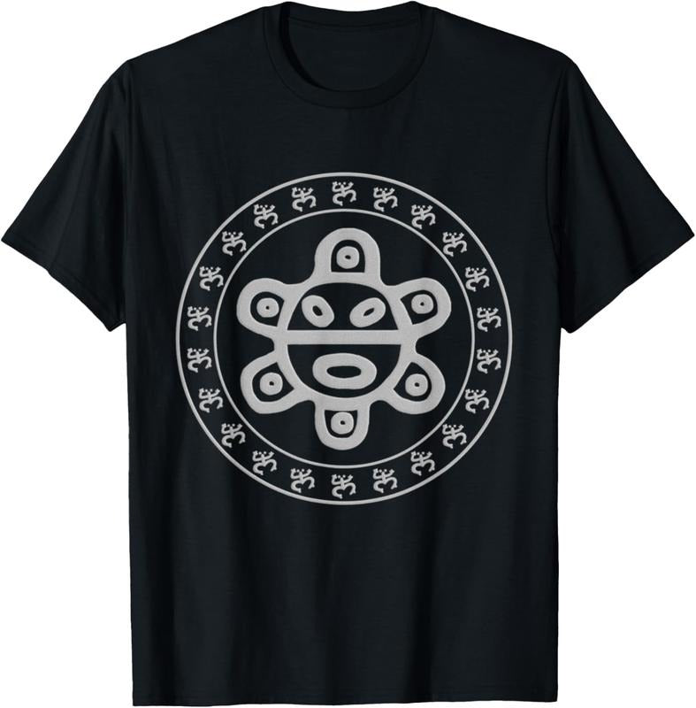 100% Cotton Taino Sun Taino Coqui Circle Puerto Rico Boricua T-Shirt