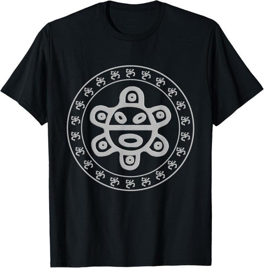 100% Cotton Taino Sun Taino Coqui Circle Puerto Rico Boricua T-Shirt