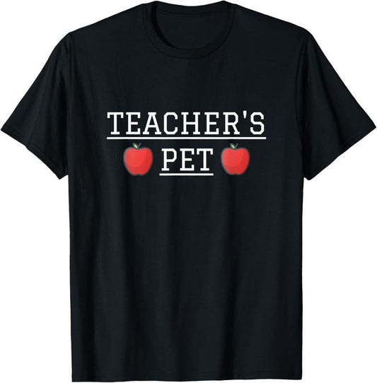 100% Cotton Teachers Pet Graphic Novelty Funny Gift Student School Tee T-Shirt