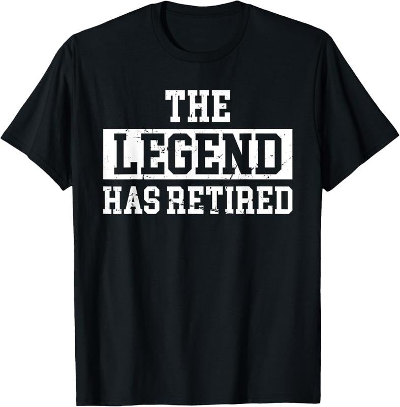 100% Cotton The Legend Has Retired Funny Retro Vintage Retirement Retire T-Shirt