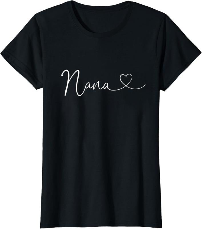100% Cotton Womens Nana Christmas Mother's Day Women Grandma From Grandkids T-Shirt